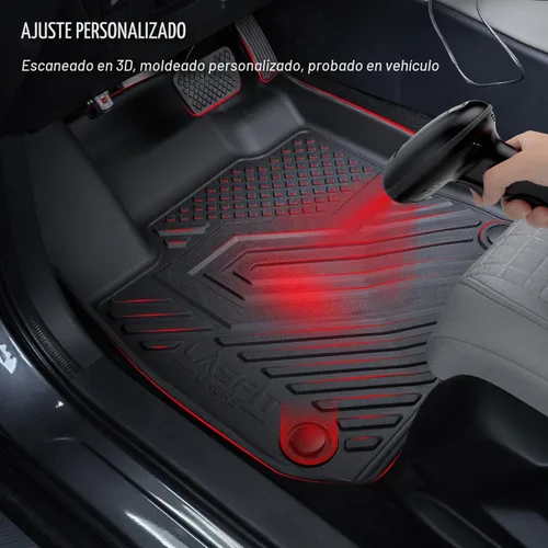 Vista 2 de LASFIT Alfombrillas para automóvil, para todo tipo de clima, elastómero termoplástico personalizable, accesorios para piso y carga de maletero