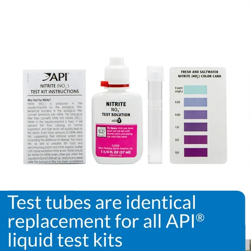 Vista 6 de API Tubos de prueba de plástico de repuesto con tapas para cualquier kit de prueba de acuario, incluyendo el kit de prueba maestro de agua dulce API