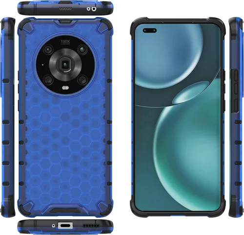 Vista 170 de Funda para Honor Magic3 5G, funda para Honor Magic3 5G Case 2 en 1 Funda para teléfono Negro