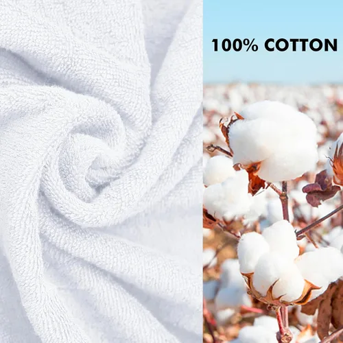 Vista 3 de ZABER Batas de baño con capucha para hombres y mujeres, 100% algodón, esponjoso, cálido, patrón largo