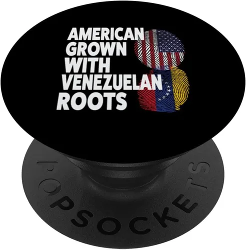 Vista 6 de American grown with Venezuelan roots Venezuela PopSockets MagSafe PopGrip for iPhone
