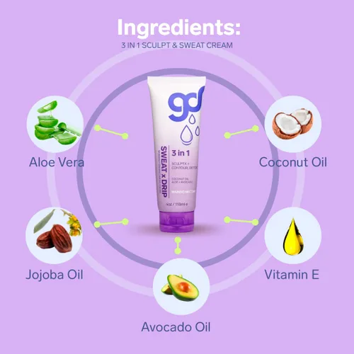 Vista 4 de Crema potenciadora de sudor 3 en 1, loción estimuladora de entrenamiento para reafirmar el vientre, crema de sudor caliente para muslos y brazos