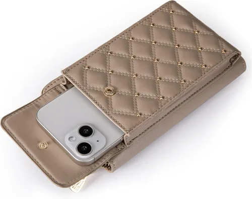 Vista 4 de Montana West Monedero pequeño cruzado para teléfono celular para mujer, con bloqueo RFID, cartera para teléfono celular