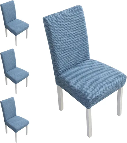Vista 16 de Fundas elásticas para sillas de comedor, fundas de asiento para sillas de comedor, juego de 4/6 fundas para sillas de cocina para el hogar, hotel