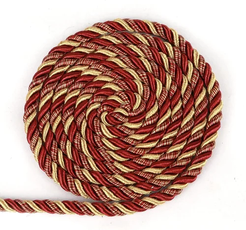 Vista 28 de BEL AVENIR Cuerda trenzada de 0.236 in y 16 yardas, cuerda decorativa de nailon hecha a mano para costura, manualidades, tapicería, decoración