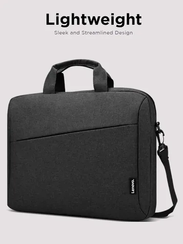 Vista 6 de Lenovo Bolsa para portátil T210, bolsa de hombro tipo mensajero para portátil o tableta, tela elegante, duradera y repelente al agua