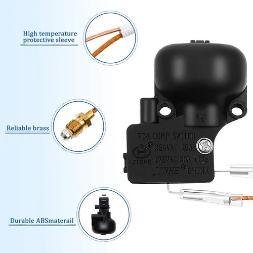 Vista 3 de Honoson Piezas de repuesto para calentador de patio, kit de reparación de calentador de exterior, termopar e interruptor de descarga Fd4, sensor