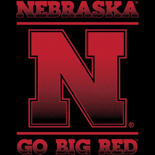 Vista 2 de CornBorn Nebraska Cornhuskers Tshirt - Huskers Shirt - Block N Fade Nebraska Shirt