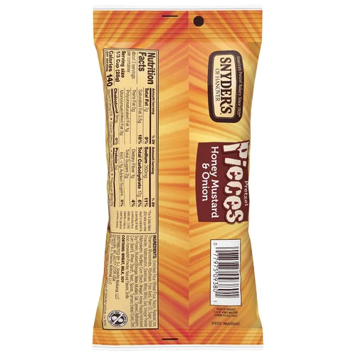 Vista 6 de Snyder's of Hanover Piezas de pretzel, miel mostaza y cebolla, 3.25 oz, 6
