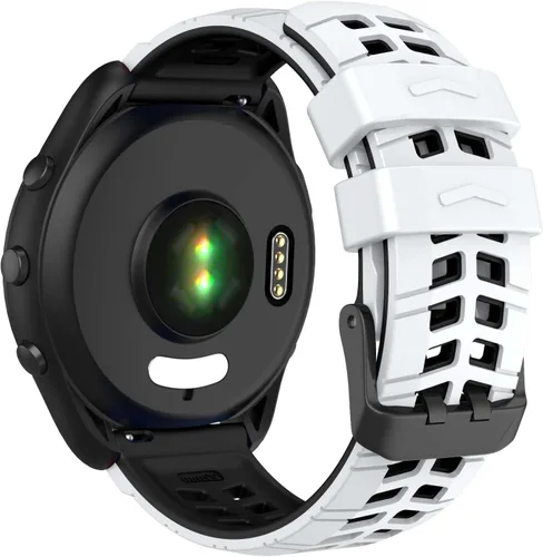 Vista 14 de ISABAKE Compatible con Garmin Vivoactive 4/Venu 2/Forerunner 255 265 Bandas, correa de silicona deportiva para Samsung Galaxy Watch 3 1.772 Verde