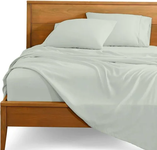 Vista 5 de SlumberWell 4 sábanas de algodón egipcio extra profundas tamaño Queen para caravana, sábanas de algodón de 18 a 24 pulgadas de profundidad