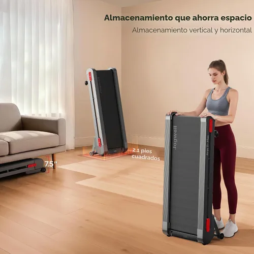Vista 7 de Jogwell Walking Pad Treadmill with 12%/20% Auto Incline, 43"x18" Extra-Wide