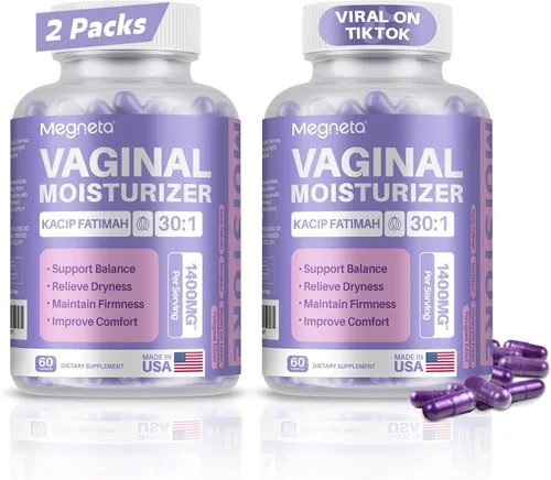 Vista 7 de Hidratante vaginal, Kacip Fatimah 1,000 mg y Manjakni 200mg para la salud íntima femenina, olmo resbaladizo para mujeres, vegano, 60 cápsulas
