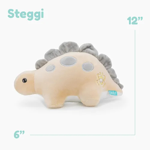 Vista 2 de Bellzi estegosaurio - Bonito juguete de peluche de peluche, adorable juguete de dinosaurio suave, peluche y regalos, regalo perfecto para niños