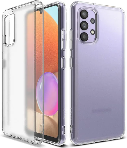 Vista 10 de Ringke Fusion - Funda compatible con Samsung Galaxy A32 4G, parte trasera de policarbonato transparente, a prueba de golpes, suave, flexible, TPU