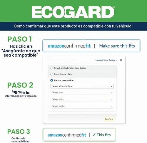 Vista 2 de ECOGARD XA4878 Filtro de aire de motor premium para Ford E-250 2003-2014, E-450 Super Duty 2003-2019, E-150 2003-2014, Excursion 2000-2005, F-150