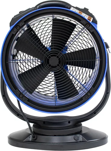 Vista 6 de XPOWER, Ventilador oscilante portátil de 2100 CFM FC-300S, diámetro del ventilador: 18 pulgadas, entrega de aire 2100 cfm, modelo # FC-300S