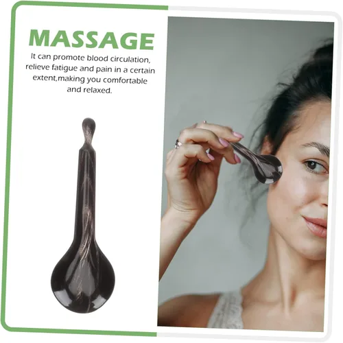 Vista 9 de GLEAVI Cuerno Belleza Stick Cara Acupoint Massager Guasha Herramienta Palo de Masaje de Mano