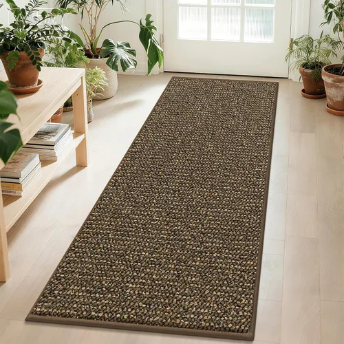 Vista 25 de BEQHAUSE Alfombra de Entrada de 20"x32" Tapete Interior para Puerta Antideslizante Lavable, Alfombras de Pasillo Absorbentes y Resistentes a Manchas