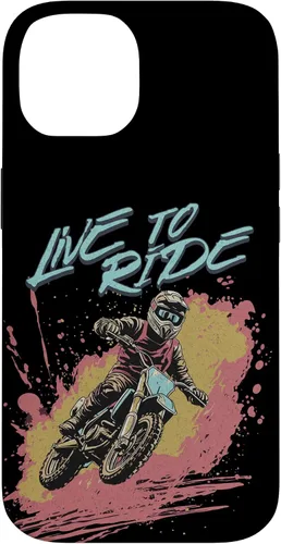 Vista 4 de Live to Ride Dirt Bike Motocross Racing Motorcycle Riding Case for iPhone 16