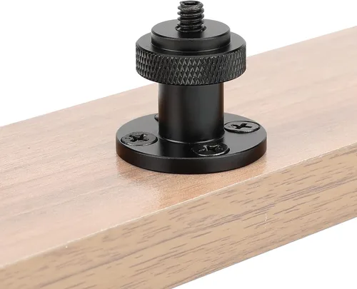Vista 3 de CAMVATE 1/4"-20 - Soporte de tornillo de rosca macho con montaje en pared/mesa de forma redonda