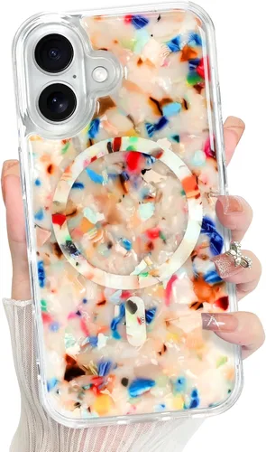 Vista 52 de Bonoma - Funda para iPhone 17 Pro Max 2025 con cristales brillantes, purpurina brillante