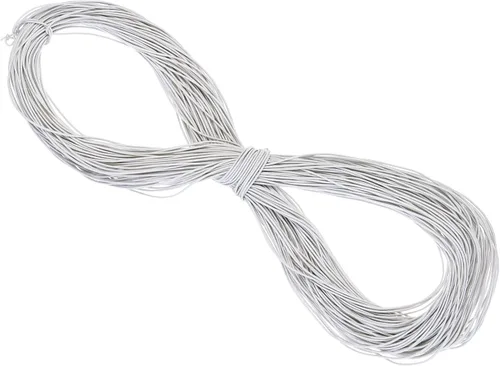 Vista 131 de PATIKIL Cuerda elástica elástica de 109 yardas (328.1 ft), cuerda elástica pesada de 0.059 in, albaricoque para manualidades, correas de gancho