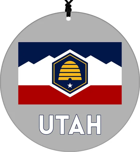 Vista 12 de Missouri Christmas Ornament - Festive Design Featuring State Flag - 2026 Hanging Acrylic Disc Decoration for Tree - Unique and Home Decor