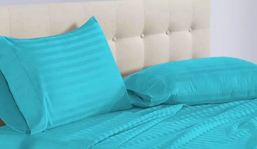 Vista 42 de Epic Cotton 100% algodón egipcio, juego de sábanas de 4 piezas de cama de agua sin adjuntar de 1000 hilos, tamaño Queen, bolsillo profundo de 15
