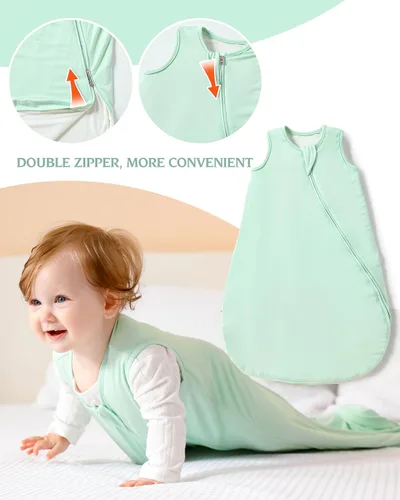 Vista 3 de TELIZ Saco de dormir unisex de rayón para bebé y niños pequeños, saco de dormir 0.5 TOG