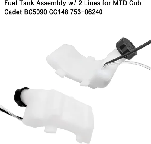 Vista 5 de Depósito de combustible para MTD Cub Cadet 753-06240 753-05256 753-06797 para MTD MP429, MP479, para Troy-Bilt TB146EC, TB575EC, TB525EC, TB590EC