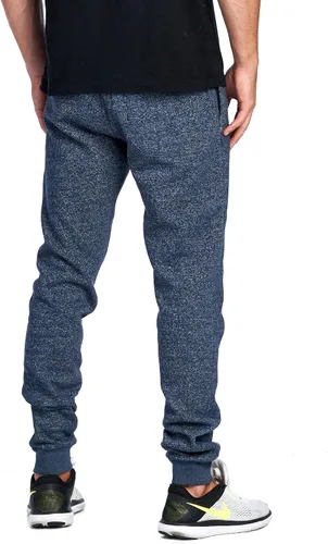 Vista 3 de PROGO USA Pantalones deportivos básicos de forro polar jaspeado para hombre, cintura elástica