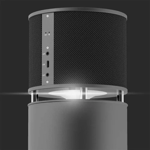Vista 3 de ABRAMTEK Altavoz Bluetooth de 100 W, altavoz inalámbrico de alta potencia E600 con subwoofer de súper graves y sonido 360 para el hogar, oficina