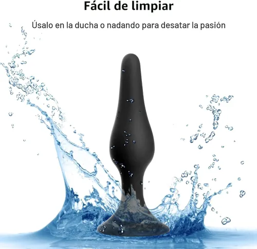 Vista 6 de Hisionlee? Juguete sexual 4 unidades. Juego de tapones anales de silicona médica Sensuality Sex Dolls, Hision10002, no, Negro, 4 Juguetes