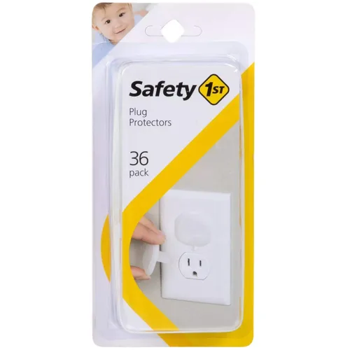 Vista 5 de Safety 1st OutSmart - Cerradura de palanca de puerta a prueba de niños, 1 unidad (paquete de 1) y protectores de enchufes, 36