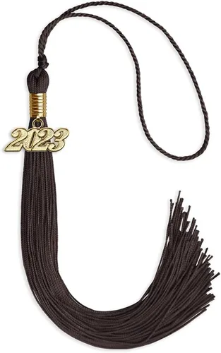 Vista 166 de Endea Graduation - Borla de un solo color con fecha dorada (Oro Antiguo, 2020)