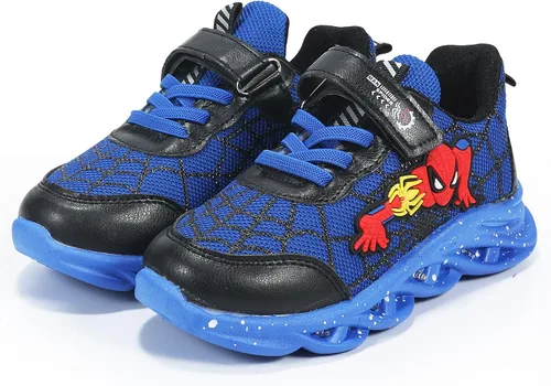 Vista 3 de Zapatillas iluminadas LED de dibujos animados para deportes al aire libre y correr con diseño transpirable