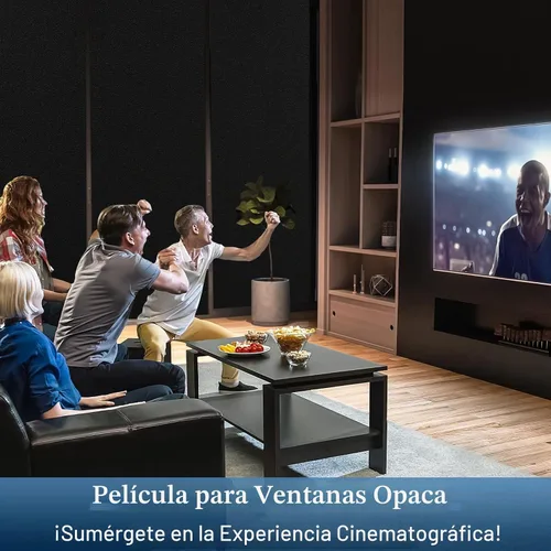 Vista 9 de Haton - Película opaca para ventana, bloqueo de luz total, 23.6 x 78.7 pulgadas Negro