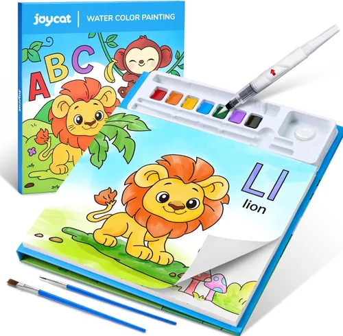 Vista 19 de JoyCat Libros de pintura con agua para colorear para niños pequeños, juegos de pintura de acuarela para niños de 3 a 5 años, 4 a 8 años, actividades