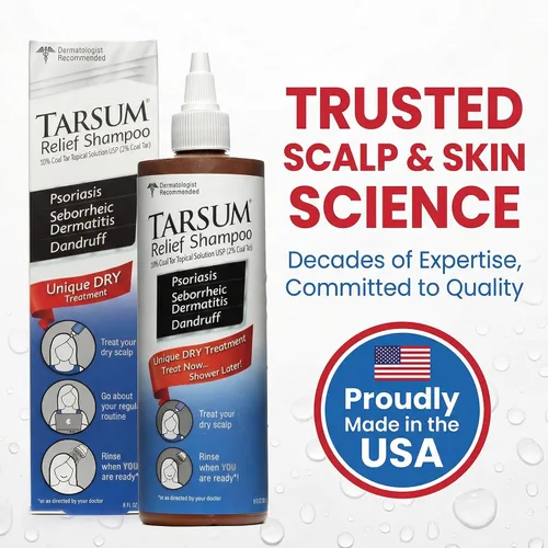 Vista 8 de Tarsum Champú para psoriasis extra fuerte, champú y acondicionador de alquitrán de carbón para psoriasis del cuero cabelludo, dermatitis seborreica