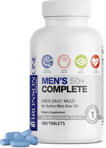 Vista 9 de Bronson One Daily - Multivitamínico completo para hombre 50+, 90 tabletas
