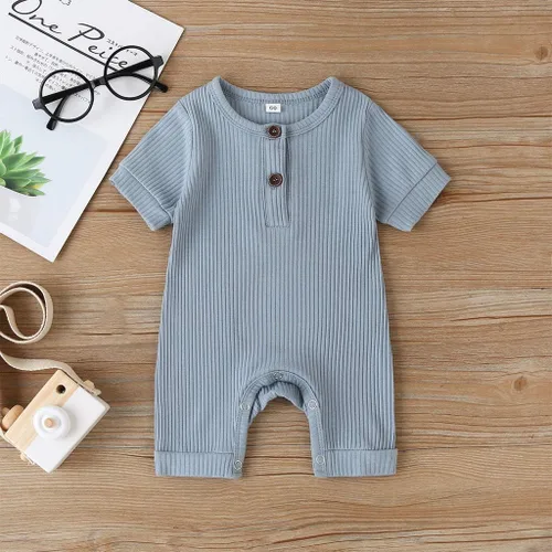Vista 2 de Kuriozud Mameluco de una pieza para recién nacido, unisex, con botones, para bebé y niña