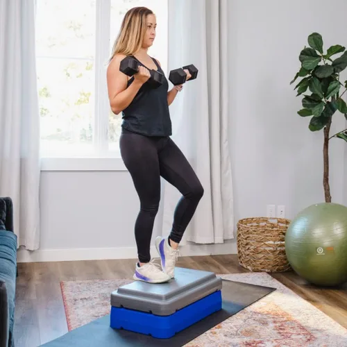 Vista 2 de The Step Durable Stackable Step - Aerobic step Platform