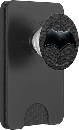 Vista 7 de Justice League Movie Batman Logo PopSockets - Agarre y soporte para teléfonos y tabletas, Negro