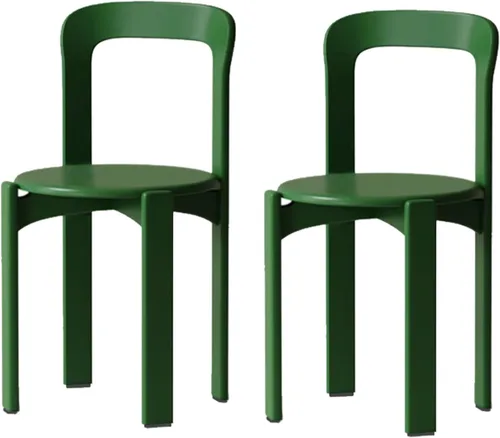 Vista 26 de Silla de comedor moderna y versátil, sillas de cocina con marco de madera apilable, silla lateral sin brazos, taburete para el hogar para habitación