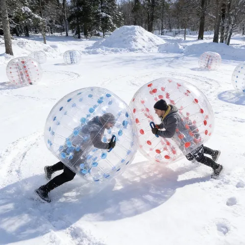 Vista 7 de Pelota inflable para adultos y niños, pelotas de fútbol de burbujas, juguete para patio de recreo, pelotas de hámster humano, bolas de zorb