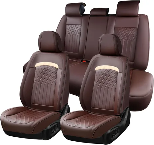 Vista 11 de Fundas de asiento delantero de automóvil, fundas de asiento de cuero para automóviles, protector de asiento de automóvil, impermeable, transpirable