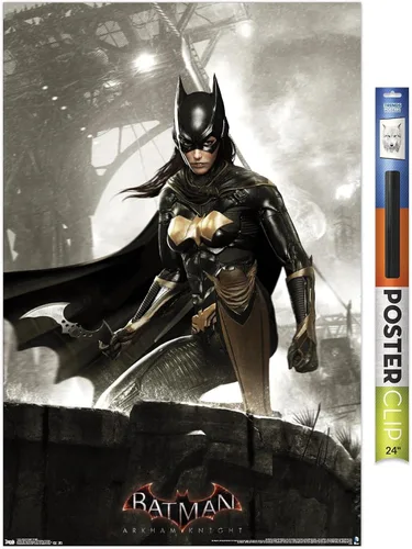 Vista 13 de Trends International DC Comics Video Game-Arkham Knight-Batgirl - Póster de pared, 14.72 x 22.37 pulgadas, versión enmarcada de madera de granero