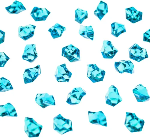 Vista 10 de Super Z Outlet Paquete de 120 gemas del tesoro de cristales acrílicos de roca de hielo para dispersar mesa, rellenos de jarrones para el hogar