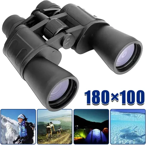 Vista 7 de Binoculares militares Zoom 180x100 potentes HD prismáticos día/baja noche óptica caza al aire libre para observación de aves senderismo concierto